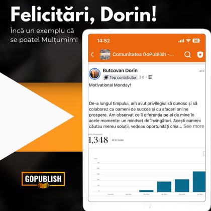 Mesaj din comunitatea GoPublish