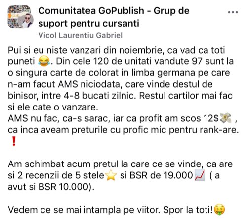 Mesaj din comunitatea GoPublish