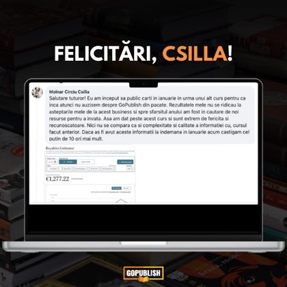 Mesaj din comunitatea GoPublish