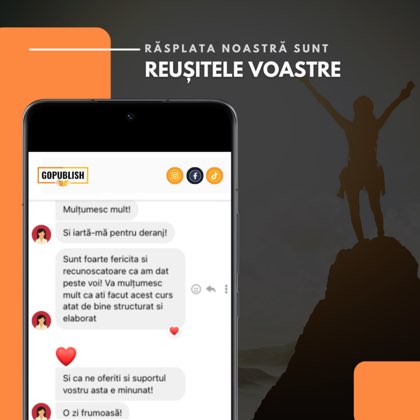 Mesaj din comunitatea GoPublish