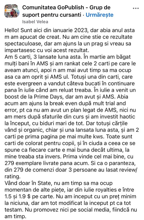 Mesaj din comunitatea GoPublish